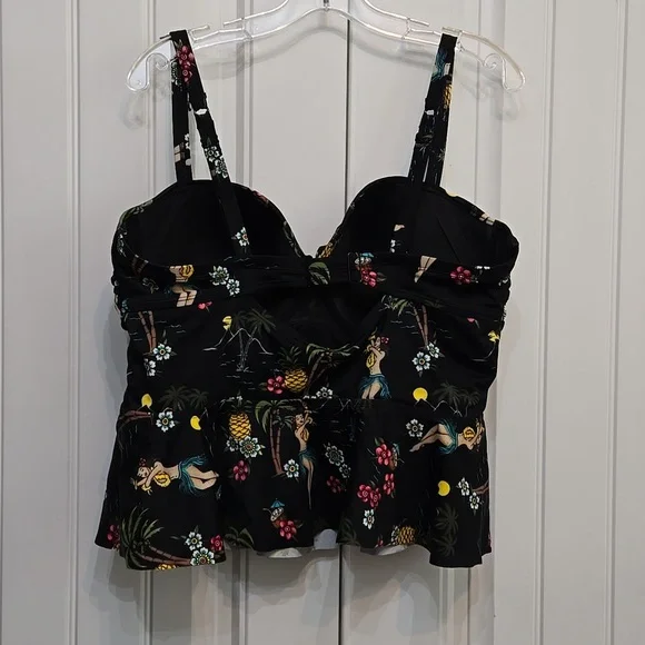Torrid Hula Girl Tankini Top 2F - Picture 9 of 12